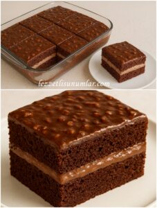 Çikolata Soslu Pasta