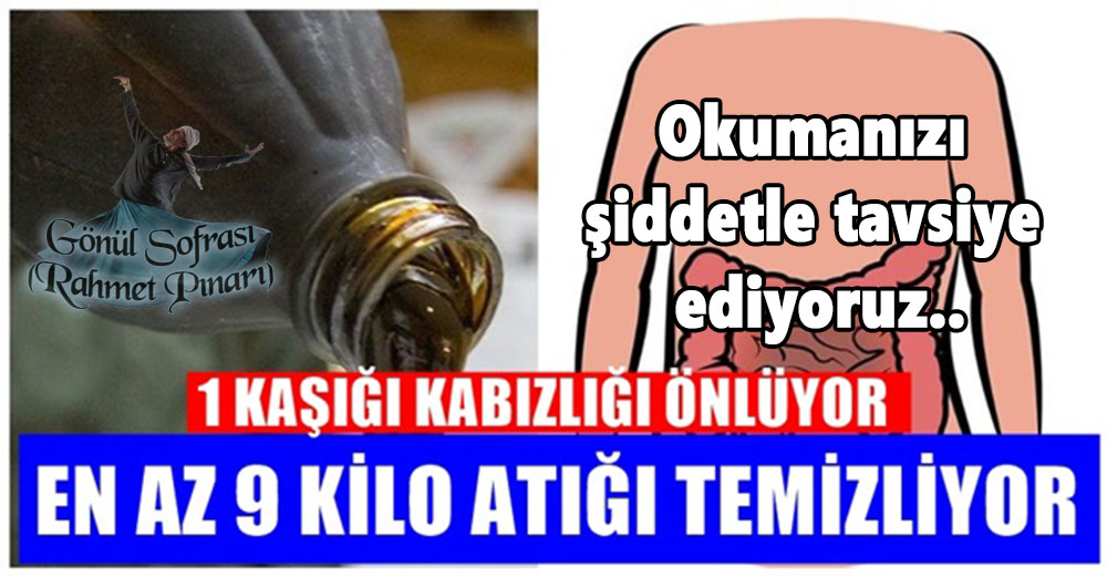 1 Tatlı Kaşığı İle Kabızlığı Bitirip En Az 9 Kilo Atığı Yok Ediyor