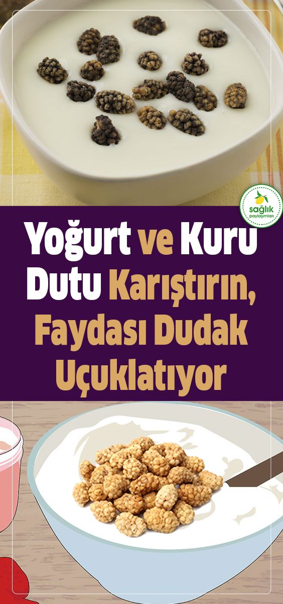 Yoğurt ve Kuru Dutu Karıştırın Faydası Dudak Uçuklatıyor