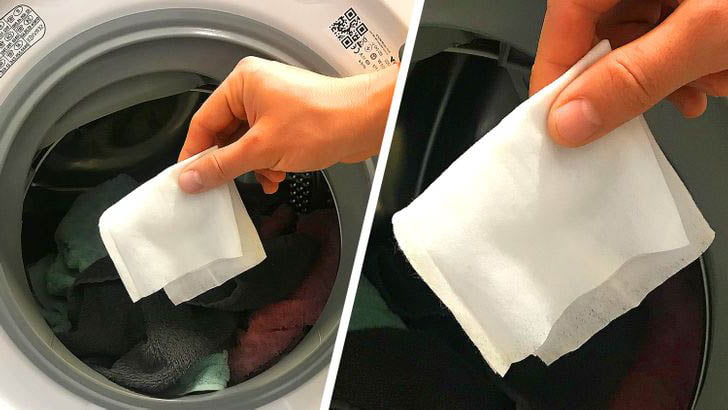 Çamaşır Makinesine Islak Mendil Atıyorum