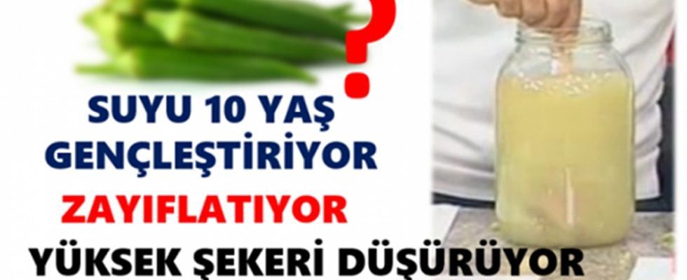 Bamya Suyu 10 Yaş Gençleştirir, Yüksek Şekeri Düşürür, Kilo Verdirir