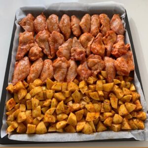 Körili Patatesli Tavuk Kanat