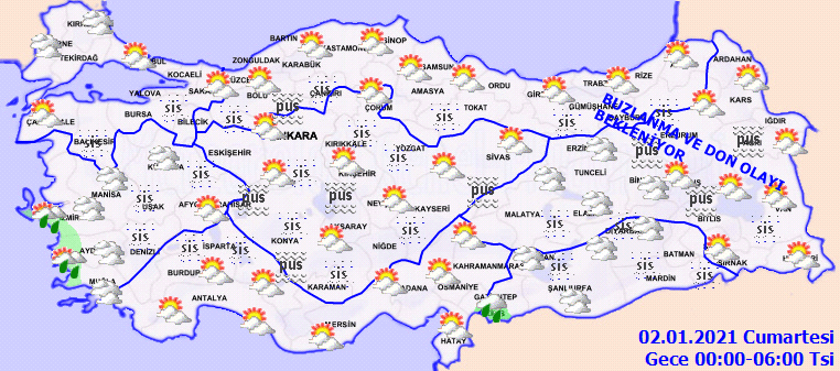 14 İl İçin Yağış Ve Bazı İllerde Don Beklentisi