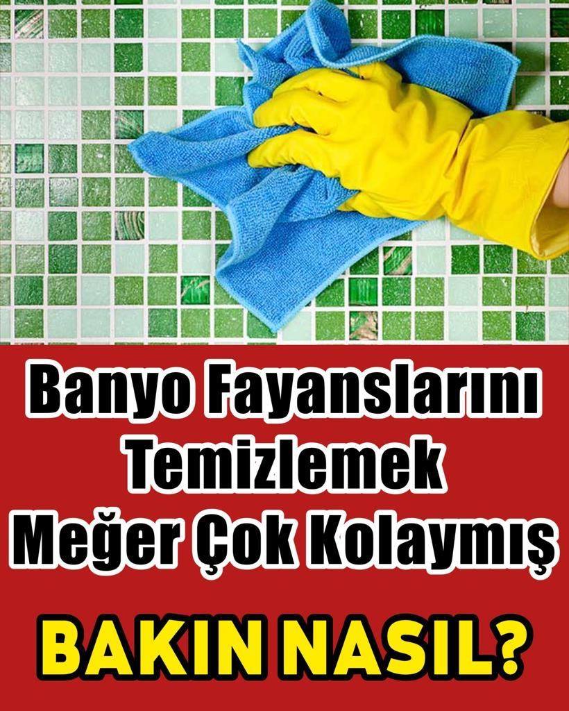 Banyo Fayanslarını Temizlemek Bu Kadar Kolaymış...Keşke Önce Bilseydim Diyeceksiniz