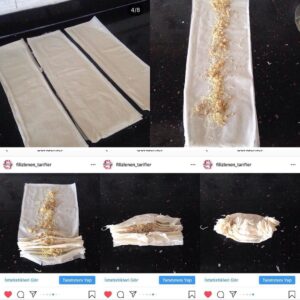 Baklava Yufkasıyla Büzgü Baklava