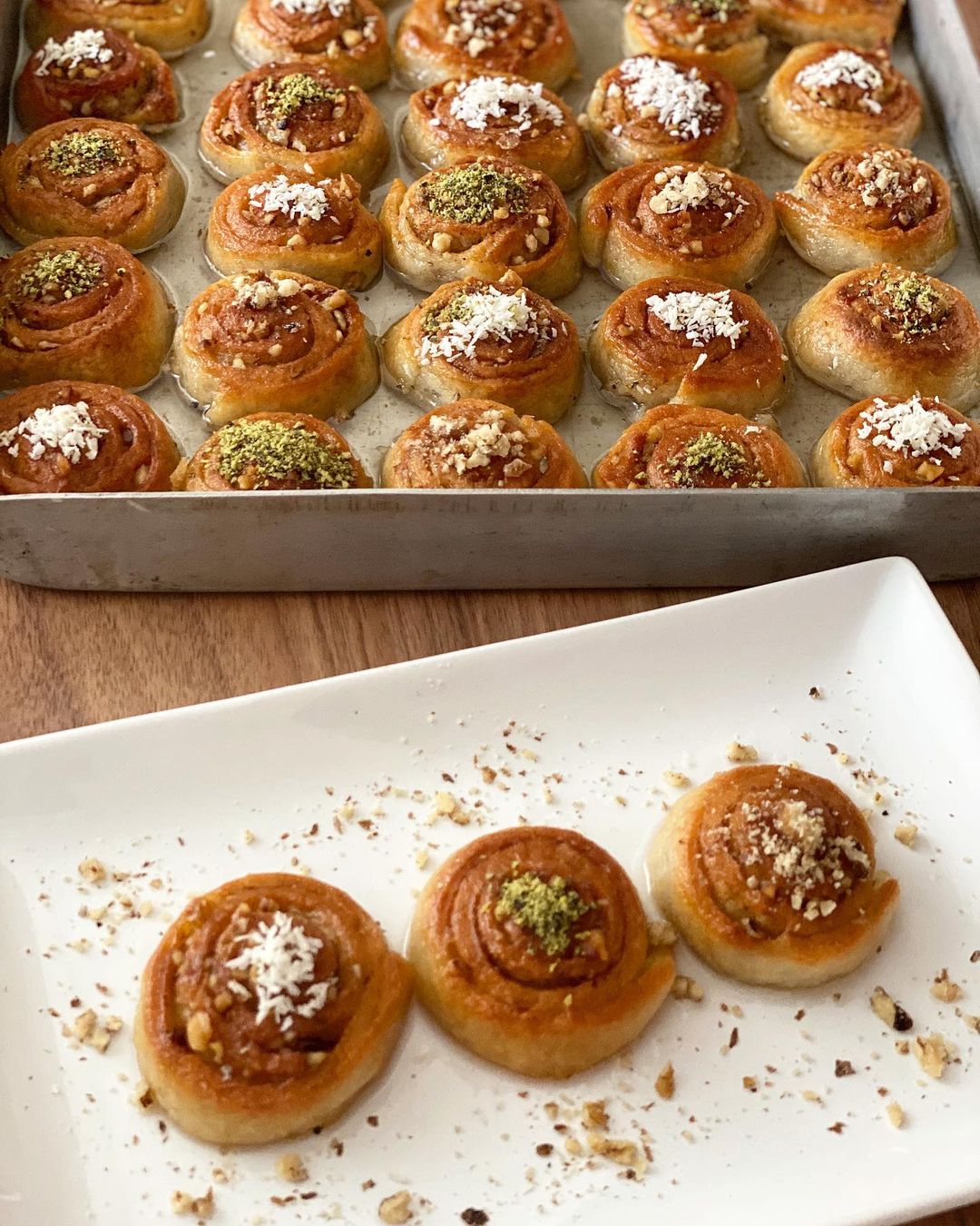 Cevizli Tarçınlı Rulo Tatlı