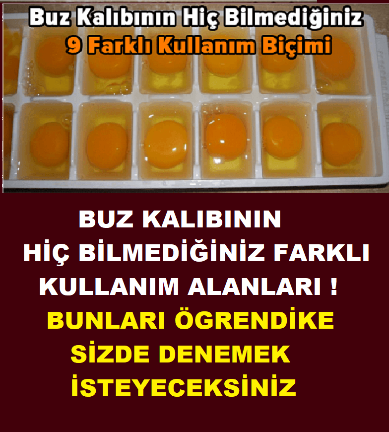 Buz Kalıbının Hiç Bilmediğiniz Farklı Kullanım Alanları