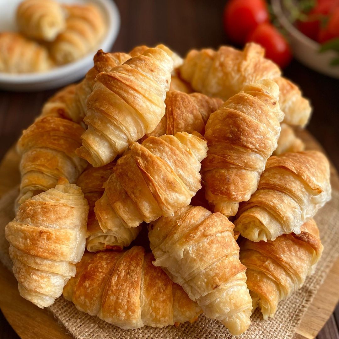 Kruvasan Görünümünde Katmer Börek