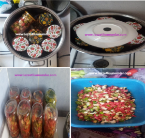 Konserveye Sebzeleri Çiğ Olarak Doldurdurup Yaptığım Kışlık Menemen
