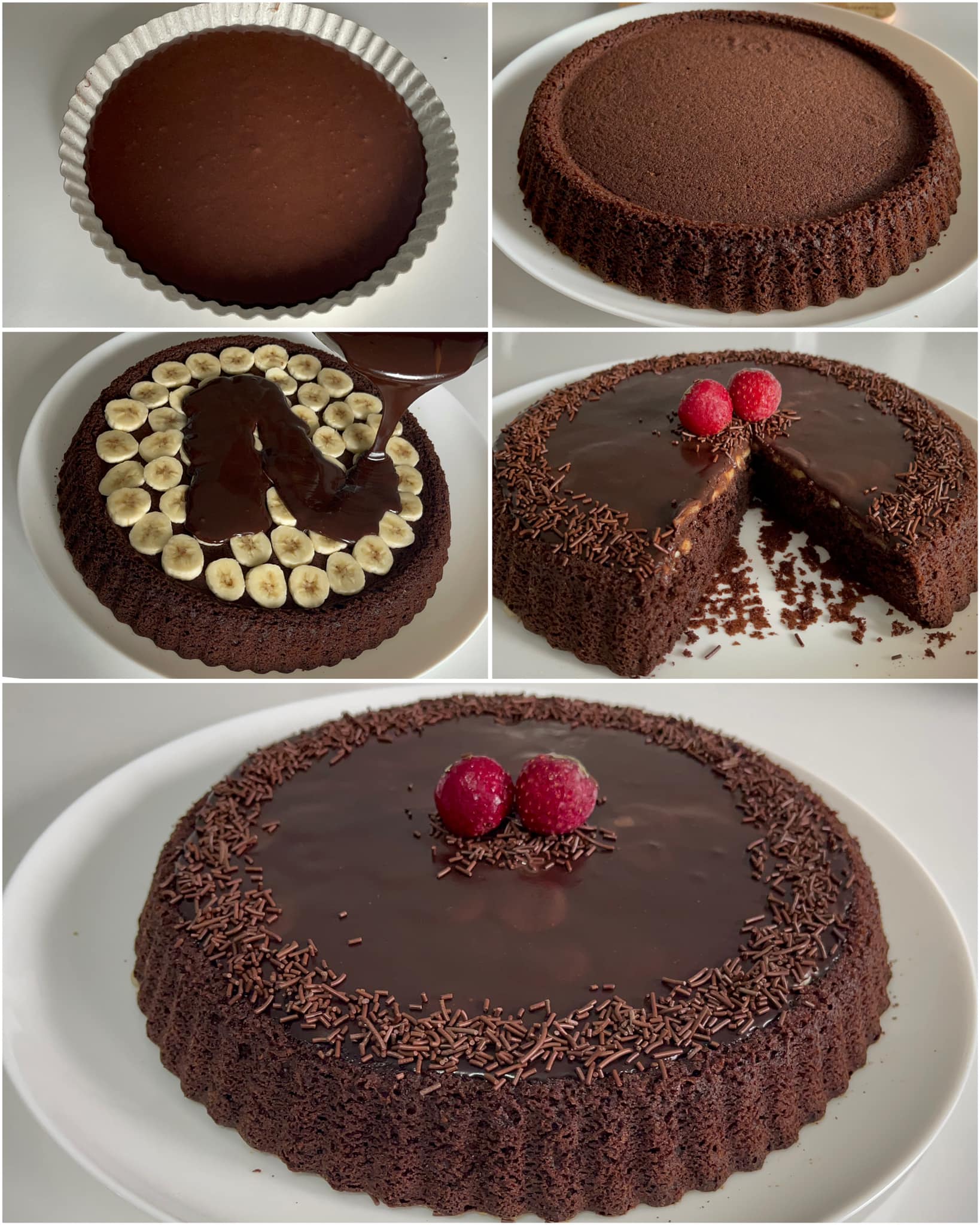 İddalıyım Çay Saatlerinizin Vazgeçilmezi Olacak Muzlu Çikolatalı Tart Pasta