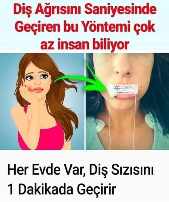 Diş Ağrısını 1 Dakikada Geçiriyor