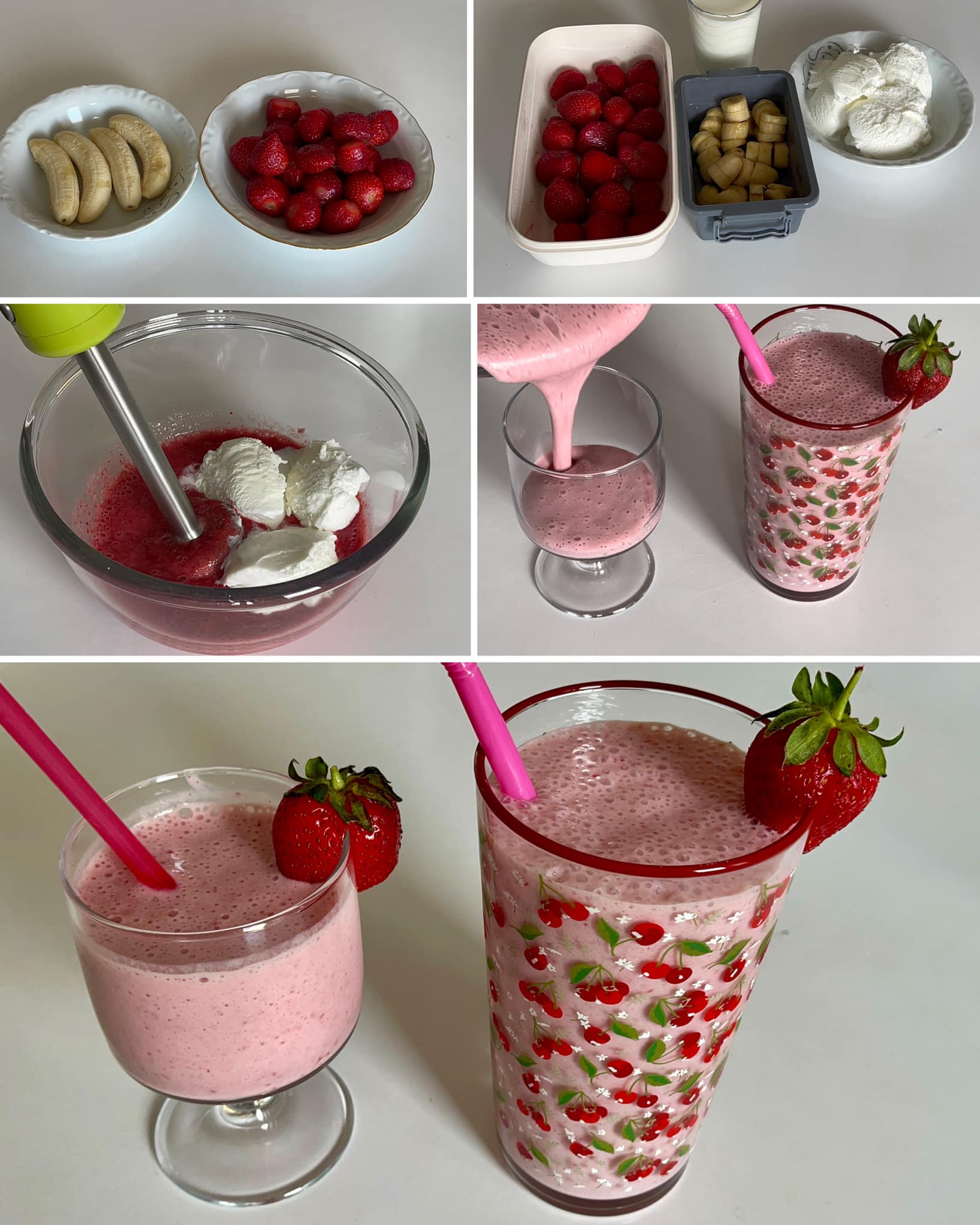 Tam Mevsiminde Serin Serin Çilekli Milkshake Tarifi