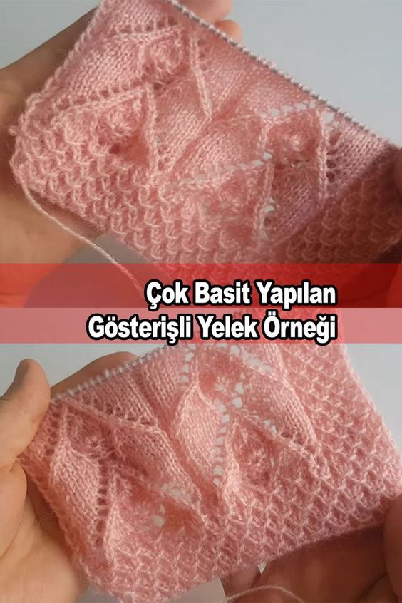 Çok Basit Yapılan Gösterişli Yelek Örneği