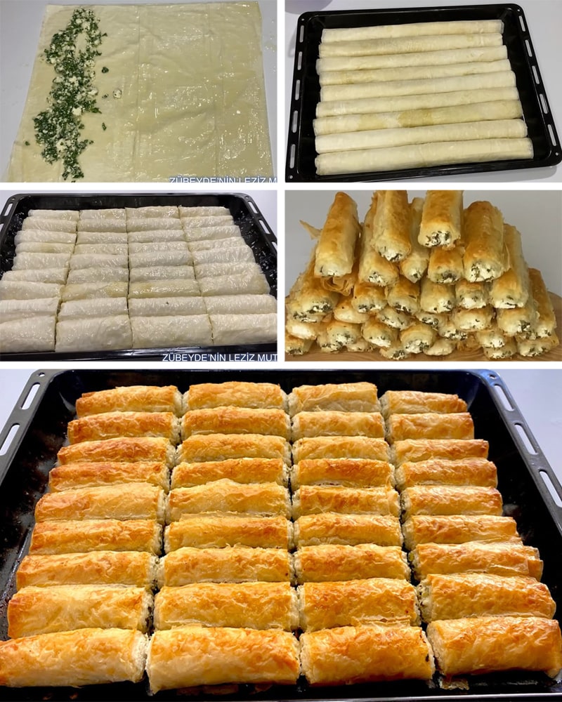 1 Paket Baklava Yufkasıyla 15 Dakikada Kat Kat Nefis Börek