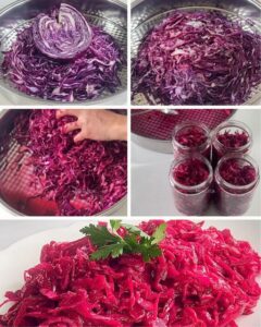 Tadı Tuzu Tam Mor Lahana Turşusu Tarifi