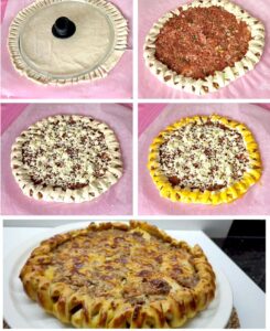 Pizza Görünümlü Kıymalı Pide