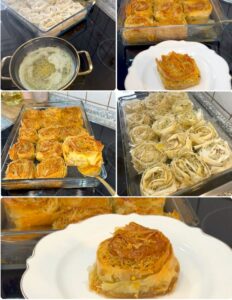 Porsiyonluk Kadayıflı Gül Baklava