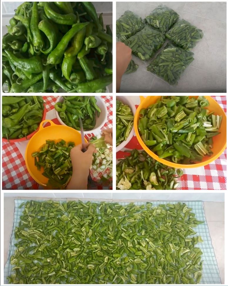 Kızartmalık Biberi Dondurucuda Bu Şekilde Saklayın