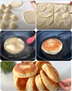 Asla Yağ Çekmeyen Puf Puf Kabaran Tavada Mayasız Pişi Tarifi