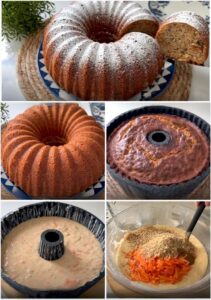 Tamamı Evlerimizde Olan Malzemelerden Pratik ve Lezzetli Havuçlu Cevizli Tarçınlı Kek Tarifi