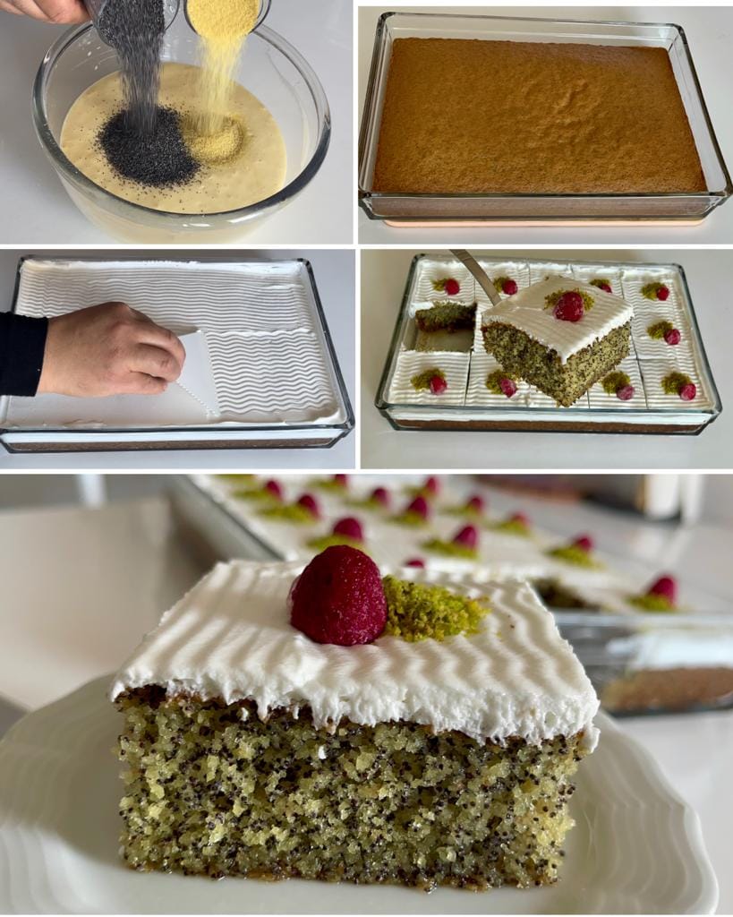 Tam Ölçülü Tam Kıvamında Haşhaşlı Revani