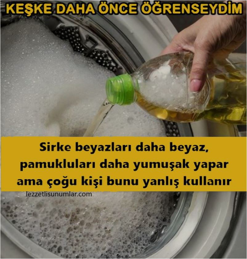 Beyazları Daha Beyaz Havluları Daha Yumuşak Yapmak İçin Sirkenin Doğru Kullanımı