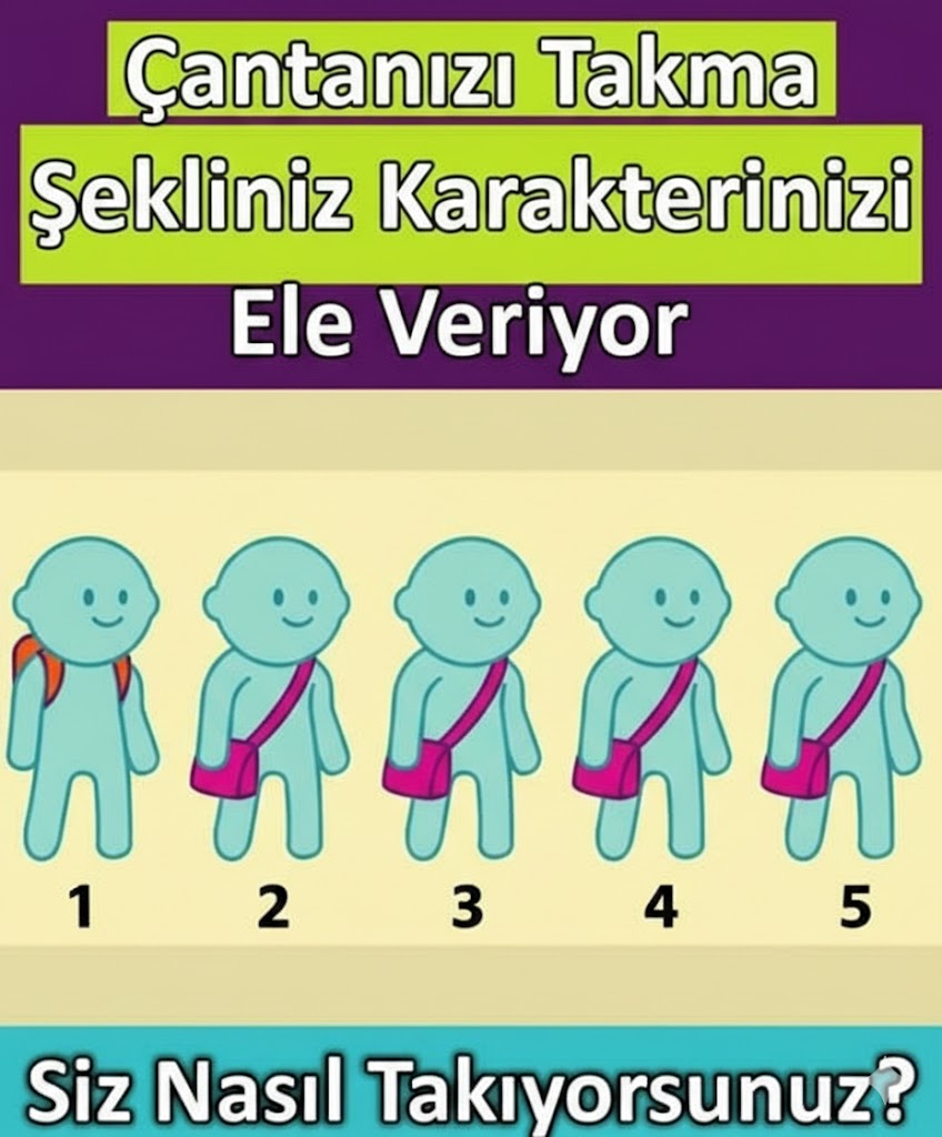 Çantayı Takma Şekliniz Karakteriniz Hakkında Bilgiler Veriyor