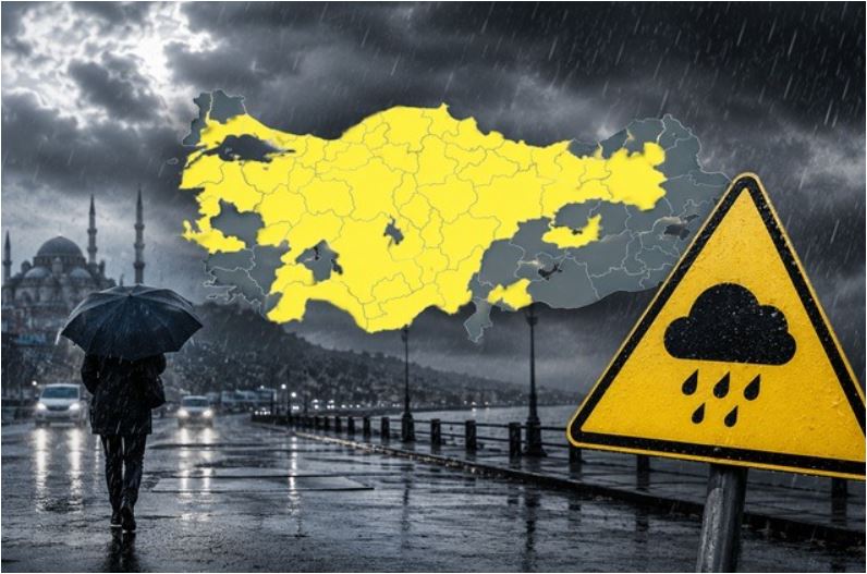 Bu İllere Sarı Kod Uyarısı
