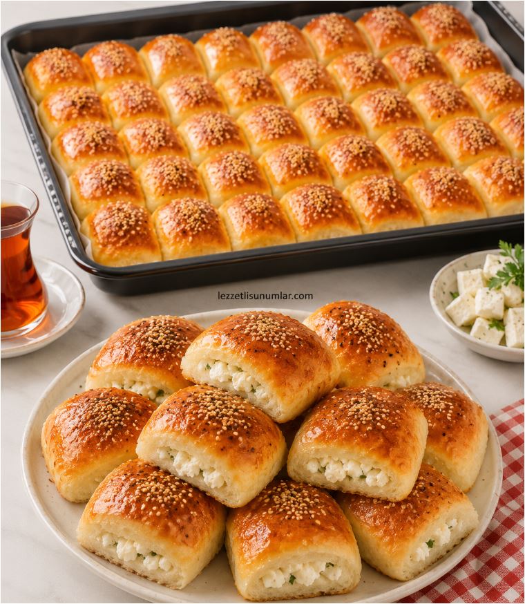 Peynirli Sütlü Poğaça Tarifi