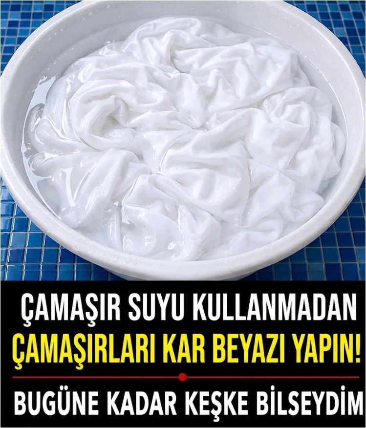 Çamaşır Suyu Kullanmadan Beyaz Çamaşırlar
