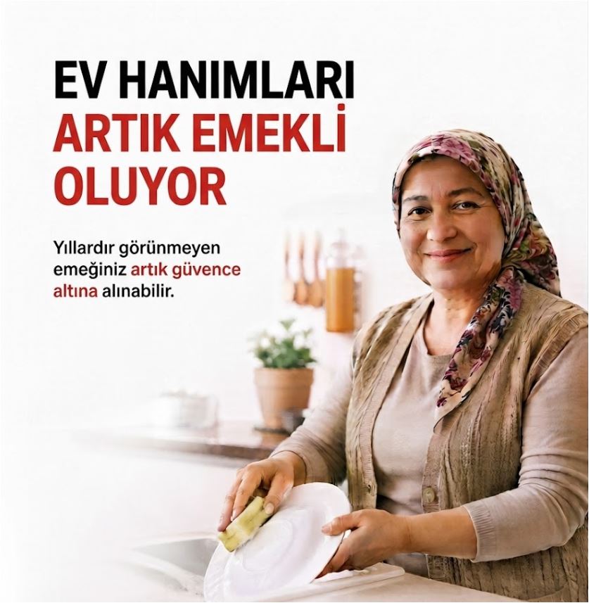 Ev Hanımlarına Emeklilik Geliyor