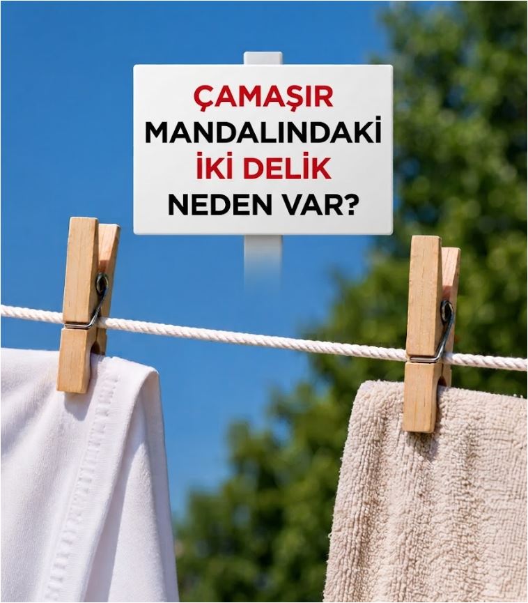 Çamaşır Mandalındaki Bu İki Delik Bu Yüzden Varmış