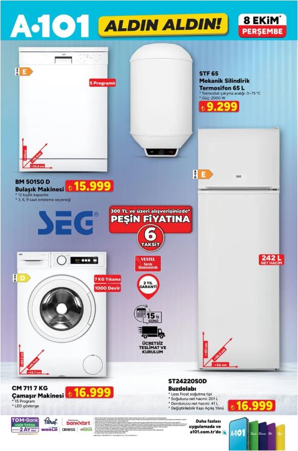 A101 8 Ekim Katalogu