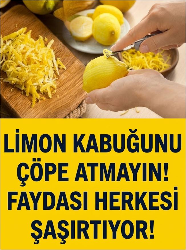 Limon Kabuğunu Çöpe Atmayın